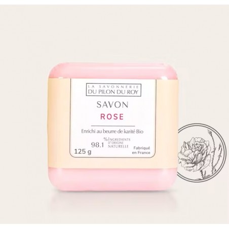 Rožių muilas (Rose) 125g-LA SAVONNERIE DU PILON DU ROY-La Savonnerie du Pilon du Roy