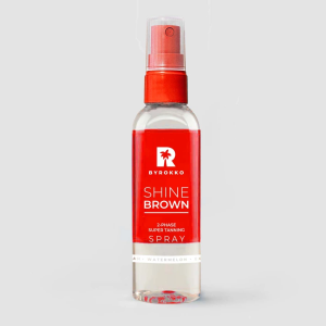 Shine Brown Watermelon two-phase spray Dvifazis purškiklis greitam įdegiui, 104 ml-BYROKKO-BYROKKO