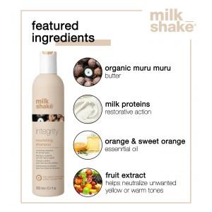 Milk Shake Integrity Nourishing maitinantis šampūnas visų tipų plaukams 300 ml