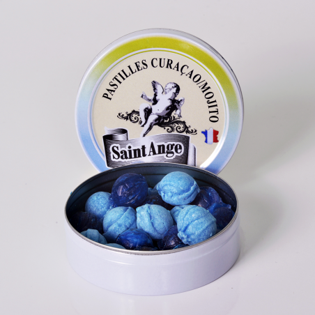 Bonbon pastilės Saint-Ange Curacao Mojito, 50g-Bonbon France-BONBON-FRANCE