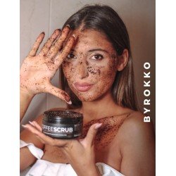 COFFEE SCRUB aromatinis šveitimo potyris, 210ml-BYROKKO-Kūno aliejai, šveitikliai