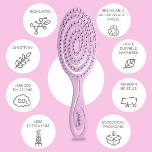 Ninabella Pink plaukų šepetys