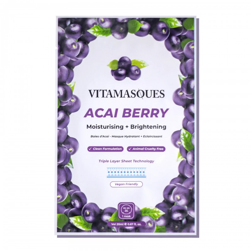 VITAMASQUES Acai uogų veido kaukė-VITAMASQUES-VITAMASQUES