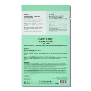 Vitamasques Super Green Detox veido kaukė