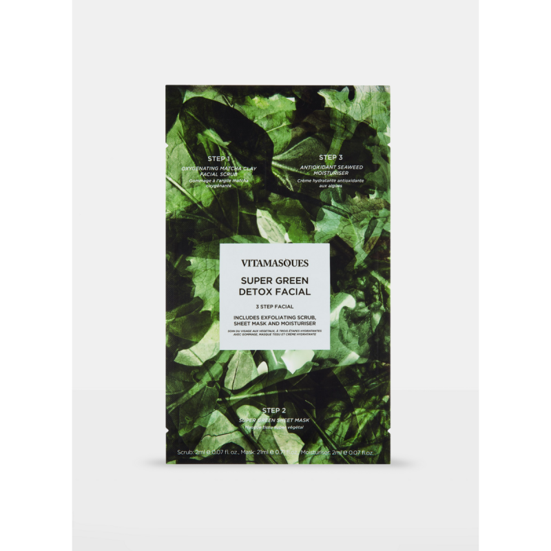 Vitamasques Super Green Detox veido kaukė
