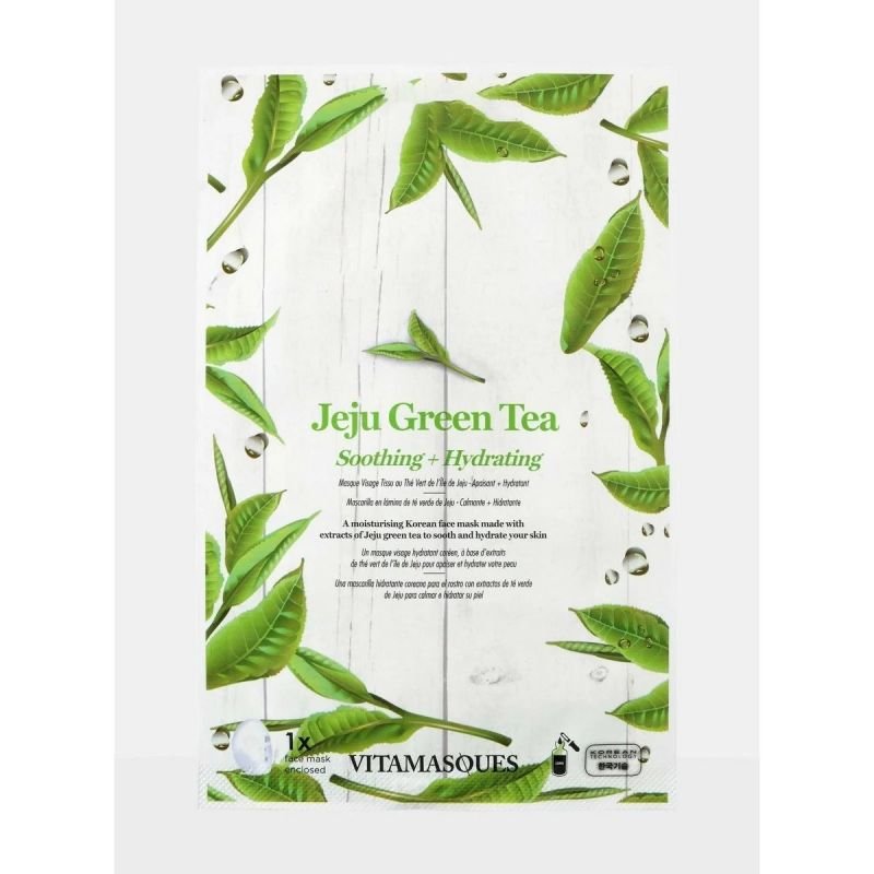 Vitamasques Jeju Green Tea veido kaukė