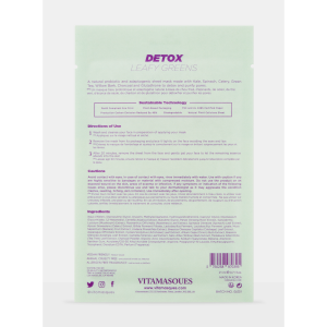 Vitamasques Detox Leafy Greens veido kaukė