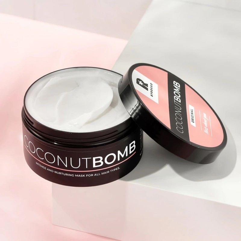 COCONUT BOMB puoselėjanti plaukų kaukė, 180ml-BYROKKO-BYROKKO